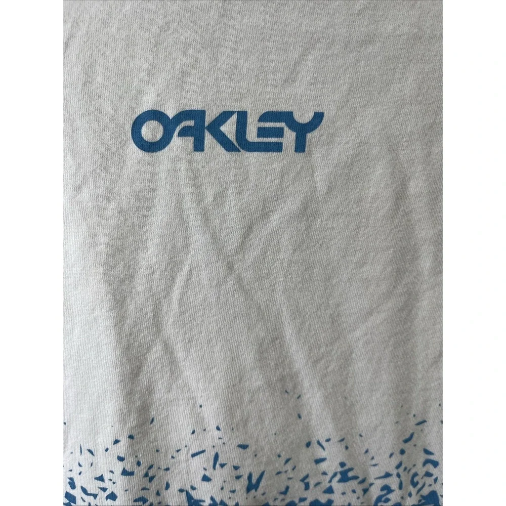 Oakley T Shirt Uptown Downtown Pixel Gradient - White T Shirt Size L